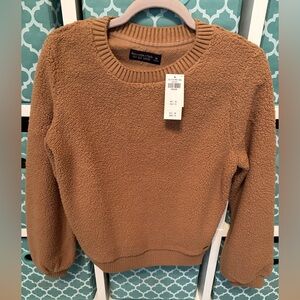 Abercrombie & Fitch Camel Crew Neck Sweater